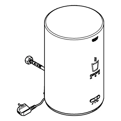 Boiler Red 40830_1, Größe M, Hochdruckboiler für kochendes und warmes Wasser, 3 Liter kochendes Wasser, 4 Liter Gesamtkapazität Boiler Red 40830_1, Größe M, Hochdruckboiler für kochendes und warmes Wasser, 3 Liter kochendes Wasser, 4 Liter Gesamtkapazität