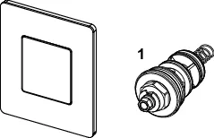 TECEsolid Urinal-Betätigungsplatte schwarz matt TECEsolid Urinal-Betätigungsplatte schwarz matt