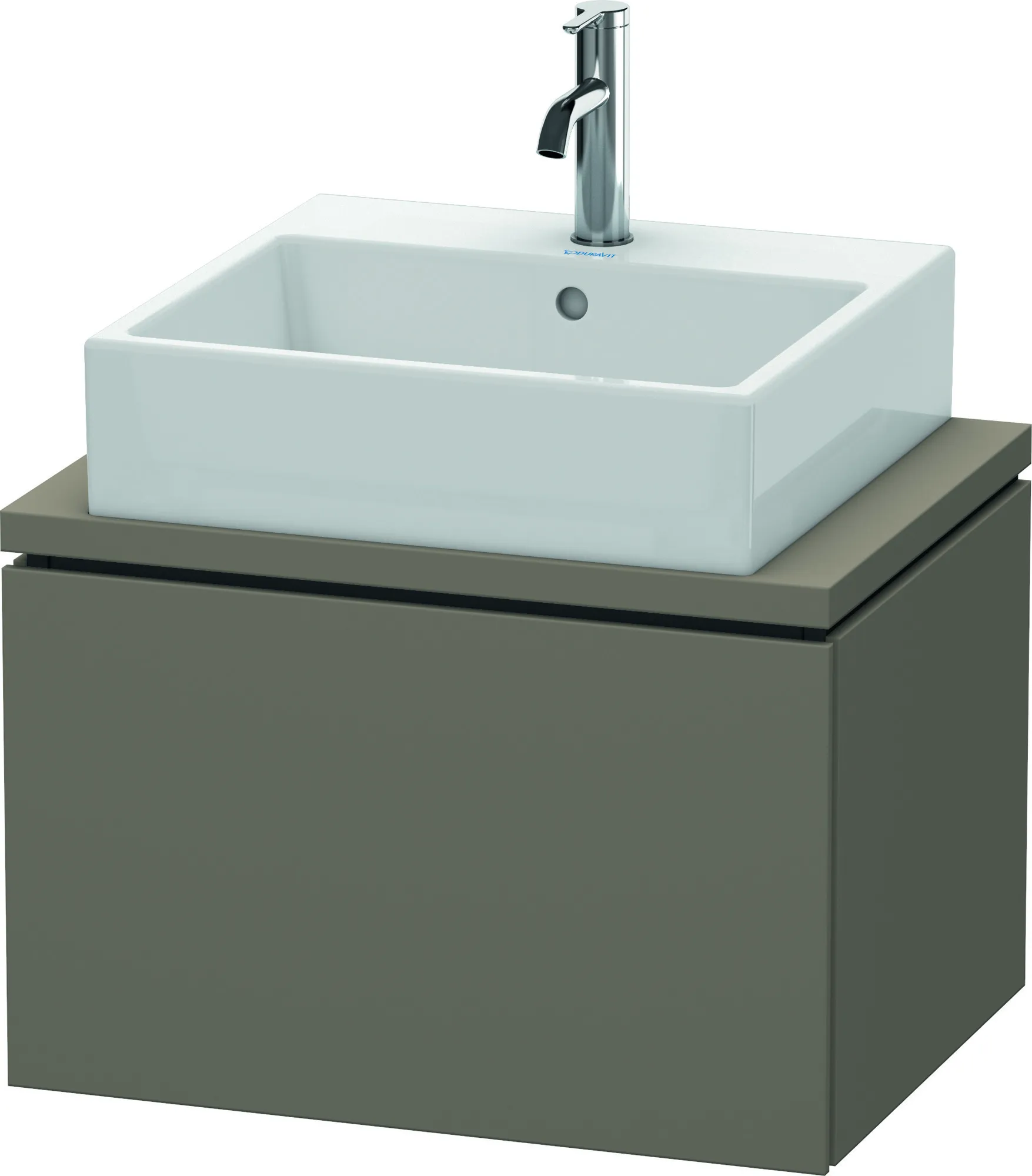 Duravit Waschtischunterschrank wandhängend „L-Cube“ 62 × 40 × 47,7 cm Flannel Grey Seidenmatt