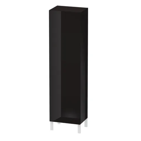 Duravit Hochschrank „L-Cube“ 50 × 176 × 36,3 cm Schwarz Hochglanz