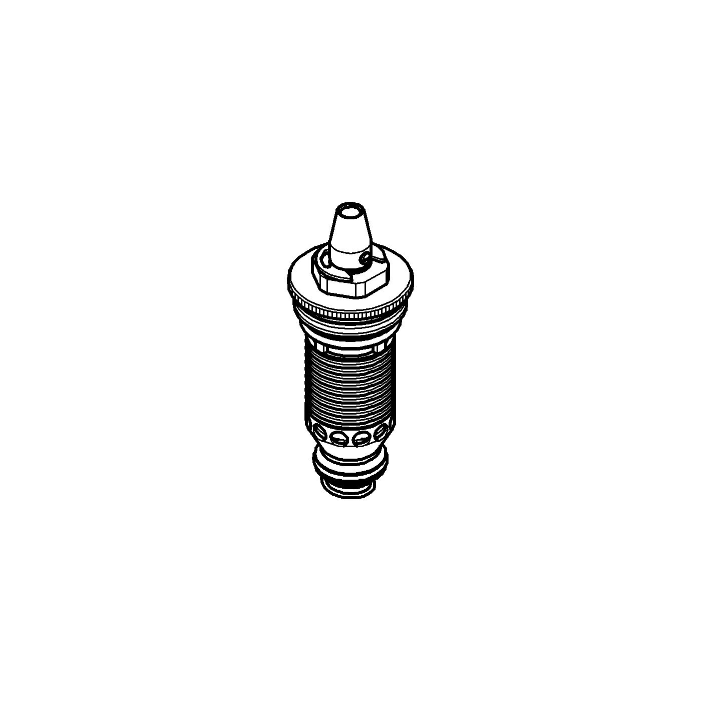 Thermoelement 47010, 1/2″, Bimetall, für Grohmix Thermostate