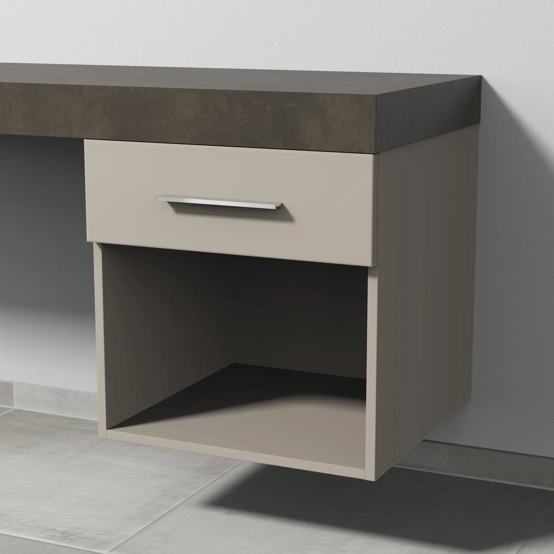 Sanipa Anbauschrank „2morrow“ 500 × 510 × 520 mm in Kaschmir (matt)