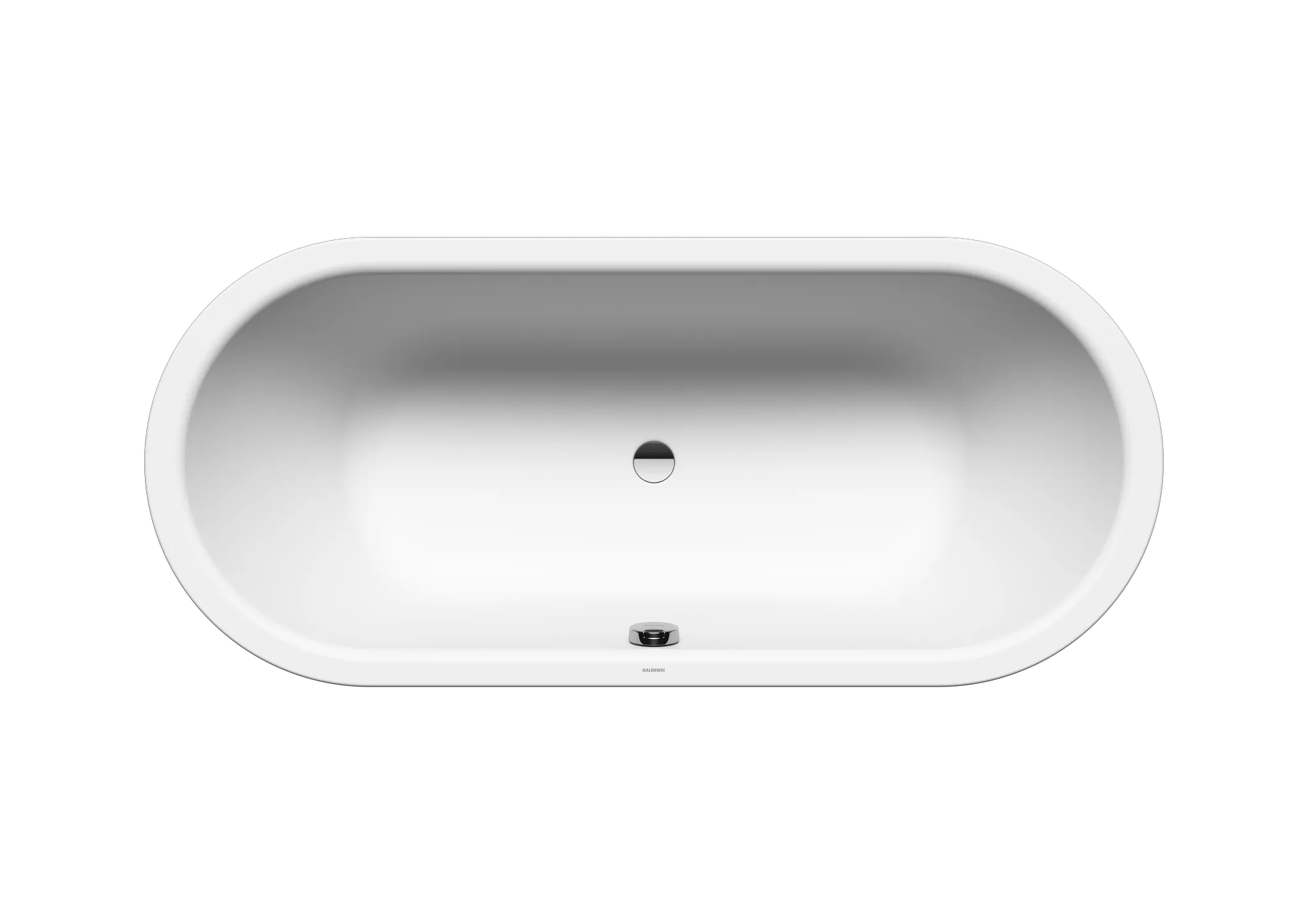 Kaldewei Badewanne „Classic Duo Oval“ oval 1700 × 750 mm, ohne Grifflochbohrungen in alpinweiß matt