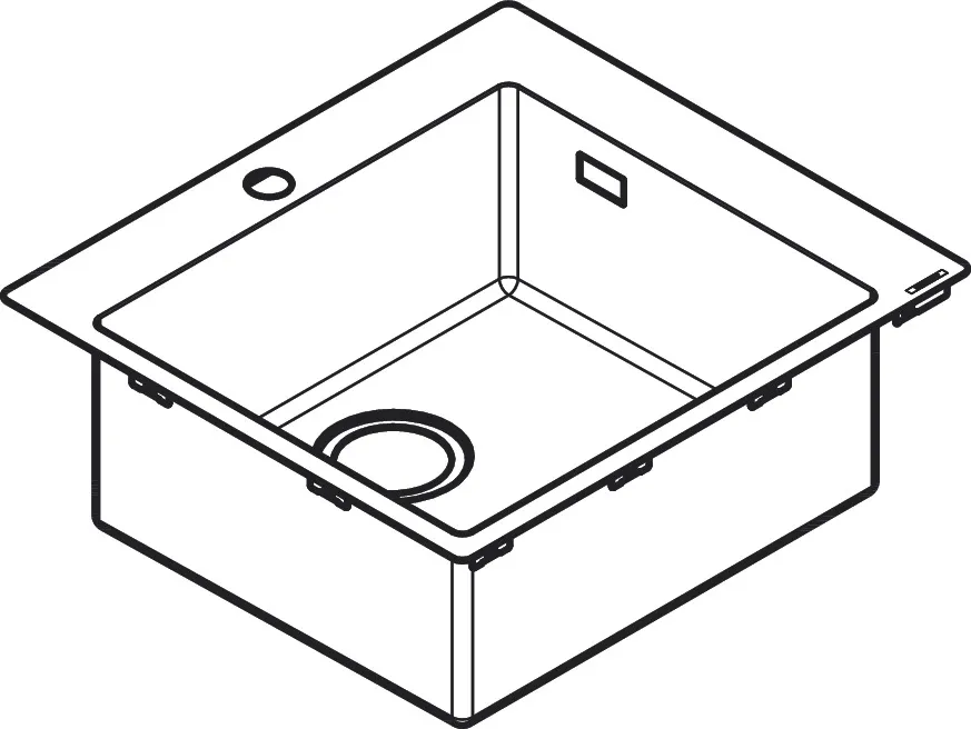 Hansgrohe S71 Spülen Edelstahl, Einbauspüle 450 Hansgrohe S71 Spülen Edelstahl, Einbauspüle 450