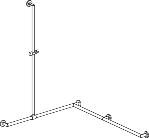 HEWI Haltegriff Ausführung rechts „System 900“ in Schwarz tiefmatt / Chrom HEWI Haltegriff Ausführung rechts „System 900“ in Schwarz tiefmatt / Chrom