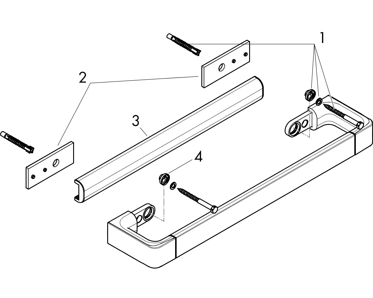 Haltegriff Axor Universal Accessories 300mm chrom