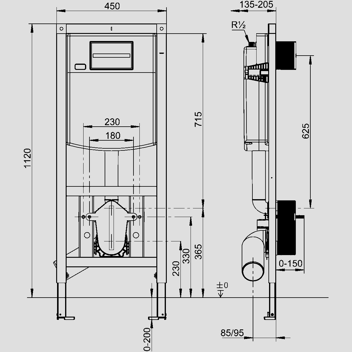 Wand-Tiefspül-WC mit SlimSeat und ViConnectPlatte und Element „Subway 3.0“ ,, ohne Spülrand