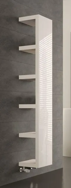 BEMM Design-Heizkörper „Quadraqua“ 30 × 182,8 cm in Weiß (RAL 9016)