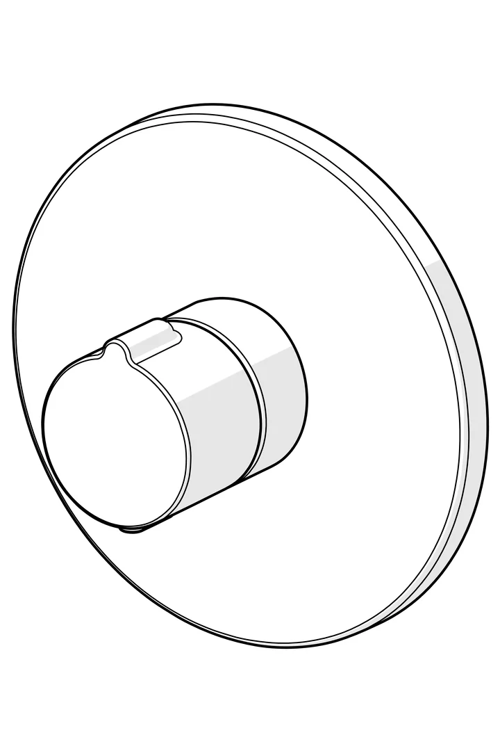HansaHOME Duscharmatur Fertigmontageset für Brausebatterie 8860 Rosette rund Chrom HansaHOME Duscharmatur Fertigmontageset für Brausebatterie 8860 Rosette rund Chrom