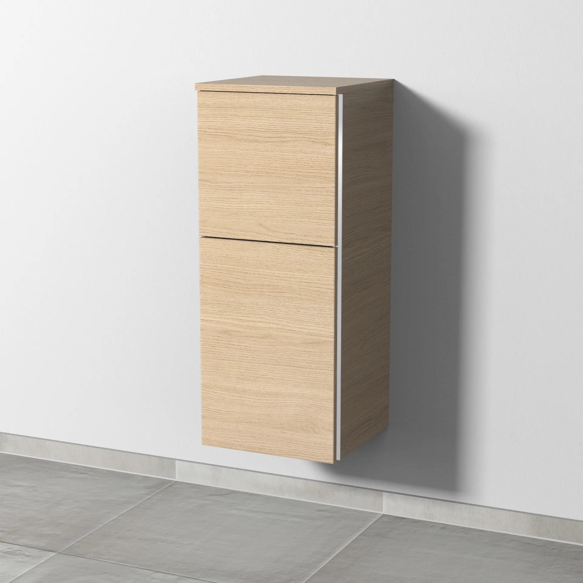 Sanipa Mittelschrank „3way“ 350 × 850 × 345 mm Anschlag links, in Eiche Nordic, Anschlag links Sanipa Mittelschrank „3way“ 350 × 850 × 345 mm Anschlag links, in Eiche Nordic, Anschlag links