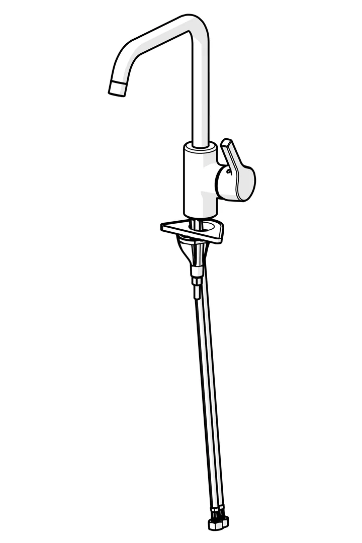 HansaPALENO Einhebelmischer Küchenarmatur Chrom 203 mm DN15