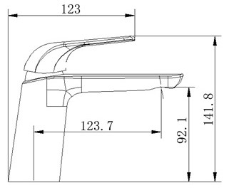 Waschtisch-Einhandbatterie AqvaPro - 1 1/4" Zugstangen-Ablaufgarnitur - Kartusche mit keramischen Dichtscheiben - Heißwassersperre - Wassermengendurchflussregulierung - flexible Druckschläuche 3/8", DVGW W270 - chrom