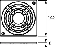 drainpoint S Designrost Edelstahl, 150 mm, verschraubbar drainpoint S Designrost Edelstahl, 150 mm, verschraubbar