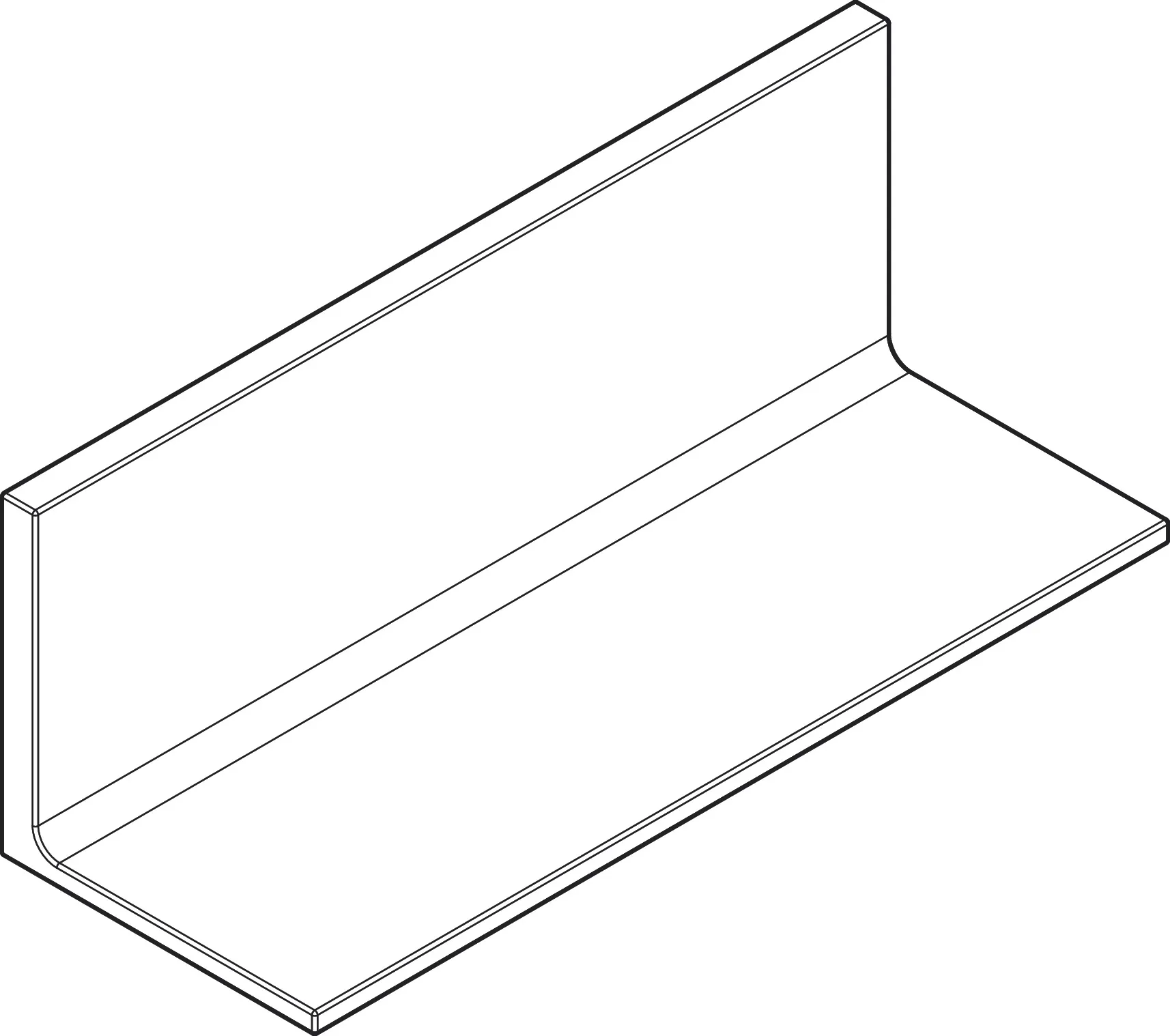 Hansgrohe AXOR Universal Rectangular Ablage 300, Chrom
