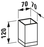 Laufen Glas/Zahnbürstenhalter „Kartell“