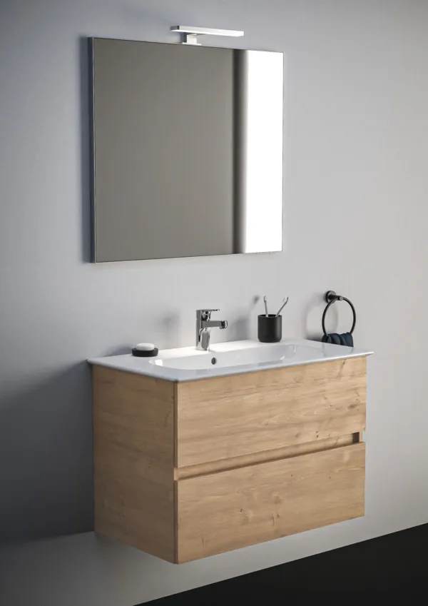 Ideal Standard Waschtischunterschrank „Eurovit+“ 80 × 55 × 44 cm Hamilton Eiche Ideal Standard Waschtischunterschrank „Eurovit+“ 80 × 55 × 44 cm Hamilton Eiche