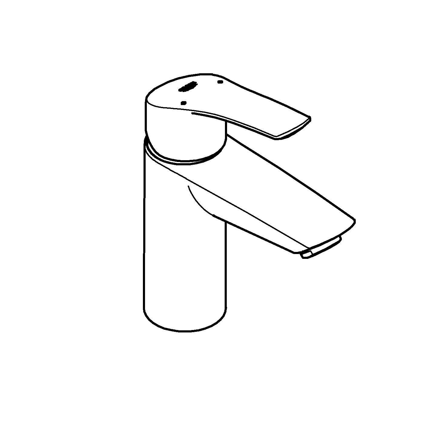 Grohe Eurosmart Einhand-Waschtischbatterie 32467_3, S-Size, Einlochmontage, matt black Grohe Eurosmart Einhand-Waschtischbatterie 32467_3, S-Size, Einlochmontage, matt black