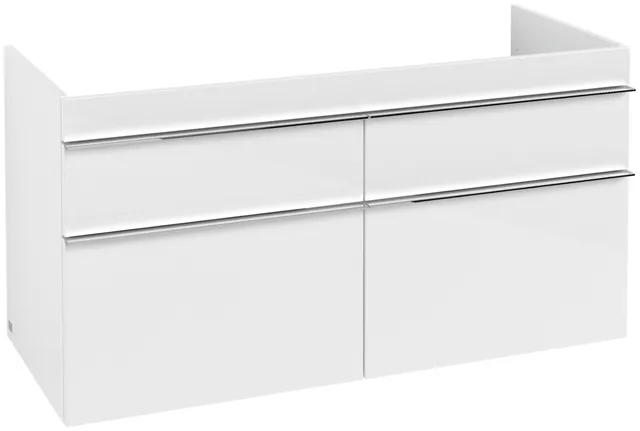 Villeroy & Boch Waschtischunterschrank „Venticello“ für Schrank-Doppelwaschtisch 1153 × 590 × 502 mm Glossy White, für Becken mittig Villeroy & Boch Waschtischunterschrank „Venticello“ für Schrank-Doppelwaschtisch 1153 × 590 × 502 mm Glossy White, für Becken mittig