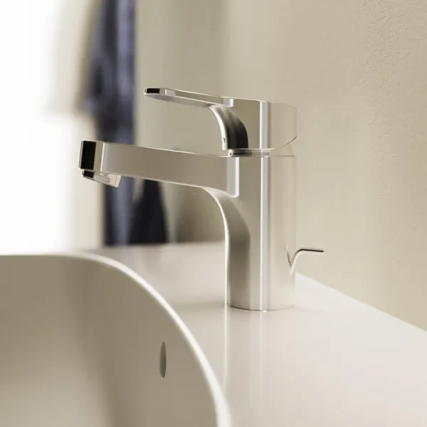 Waschtischarmatur H80 Cerabase mit Ablaufgarnitur Ausladung 106mm Chrom Waschtischarmatur H80 Cerabase mit Ablaufgarnitur Ausladung 106mm Chrom