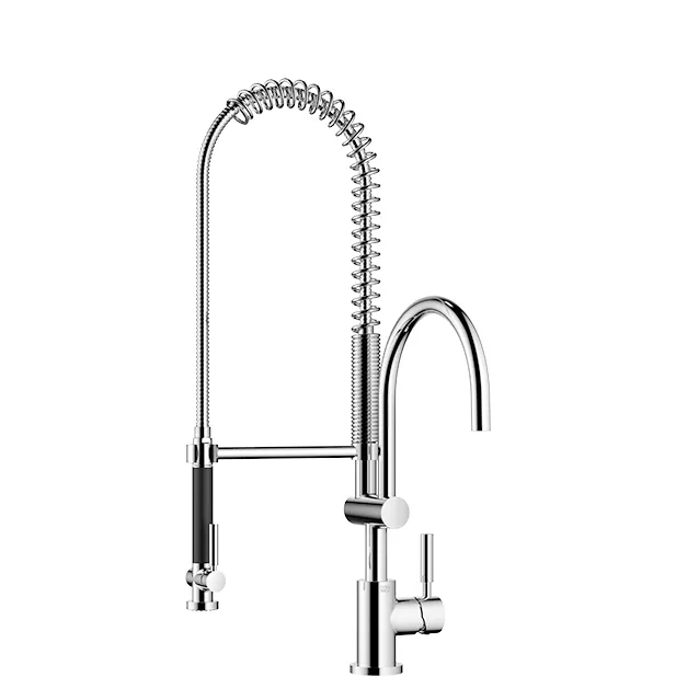 Dornbracht Einhebelmischer Profi TARA Dark Brass gebürstet PVD, Ausladung 200 mm, Armaturenhöhe 415 mm, Bohrungsdurchmesser 35 mm