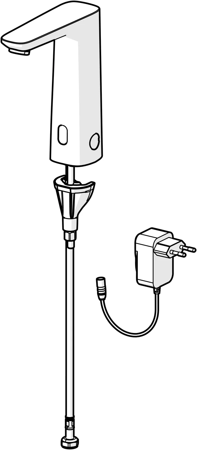 HansaELECTRA Waschtischarmatur HansaELECTRA 9301 Chrom, Standmontage, Bluetooth, 230⁄9 V HansaELECTRA Waschtischarmatur HansaELECTRA 9301 Chrom, Standmontage, Bluetooth, 230⁄9 V