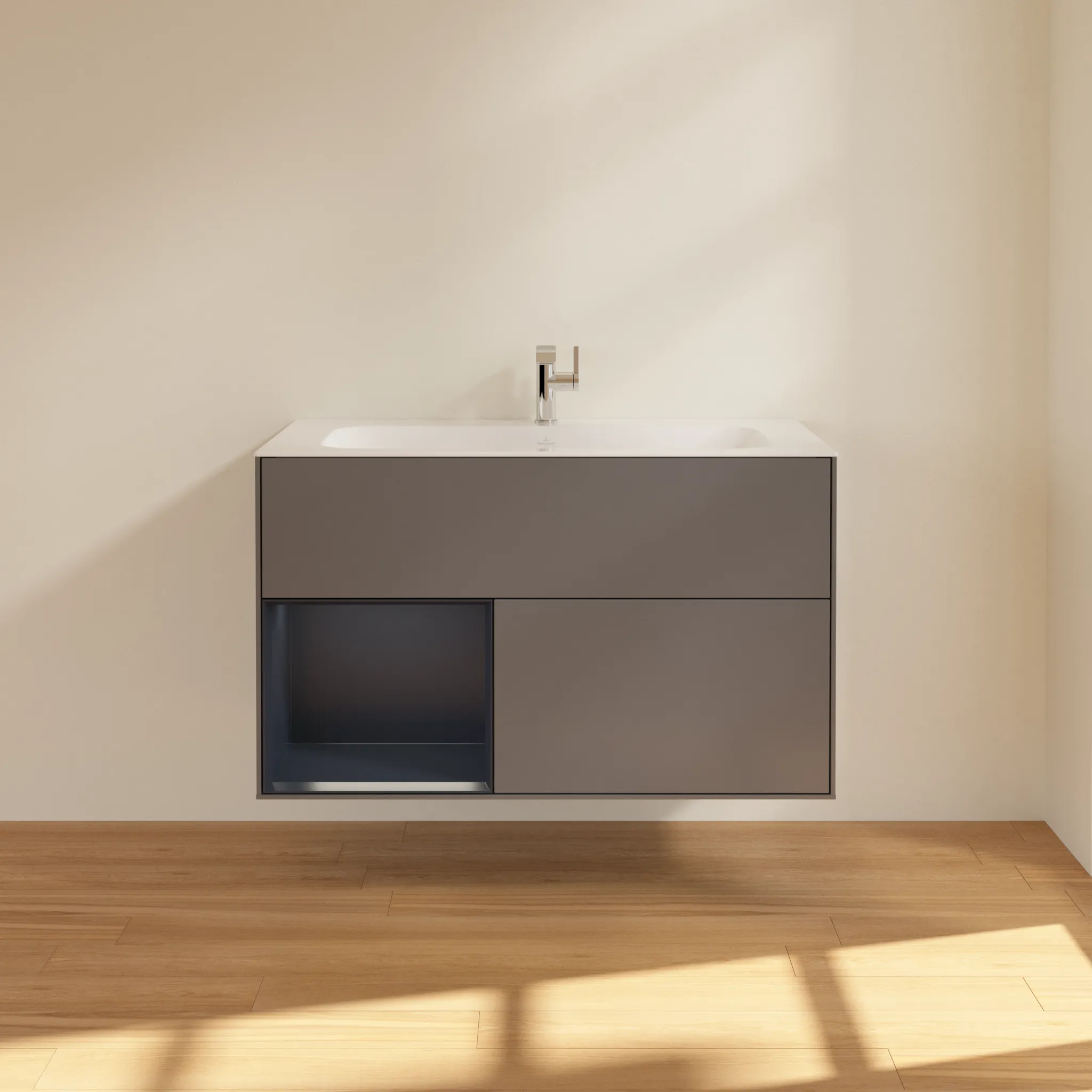 Villeroy & Boch Finion Waschbeckenunterschrank F03 996x591x498mm anthrazit/midnight blue