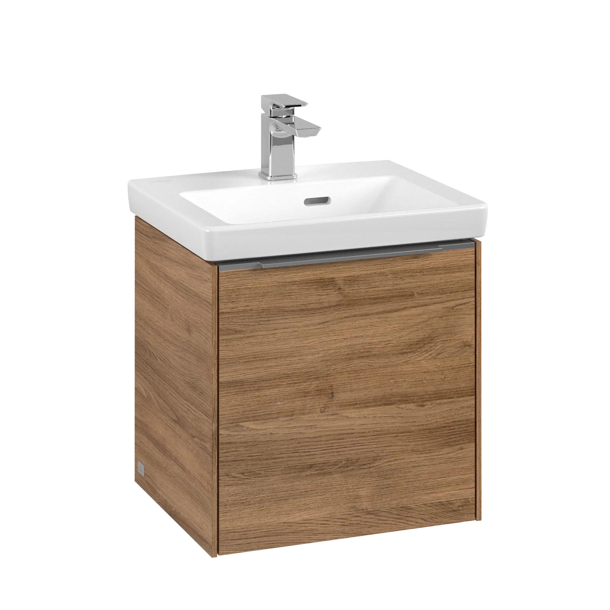 Villeroy & Boch Waschtischunterschrank mit Tür „Subway 3.0“ für Schrankwaschtisch 423 × 429 × 378 mm Kansas Oak, 1 Tür, für Becken mittig, Anschlag links