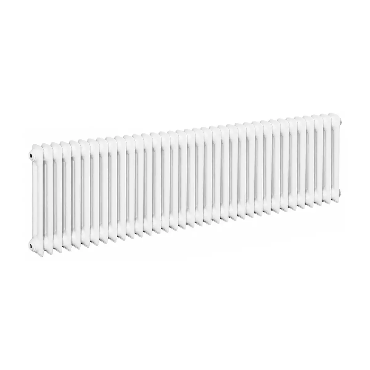 ASW DIN-Stahlradiator HG-TEC gepulvert, 35 Glieder, Nabenabstand 500 mm, 1750 x 600 x 110 mm in RAL 9010