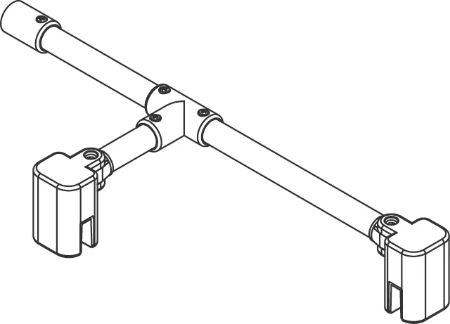 Kermi Duschdesign Stabilisierung „MENA“ 1250 mm in Chrom