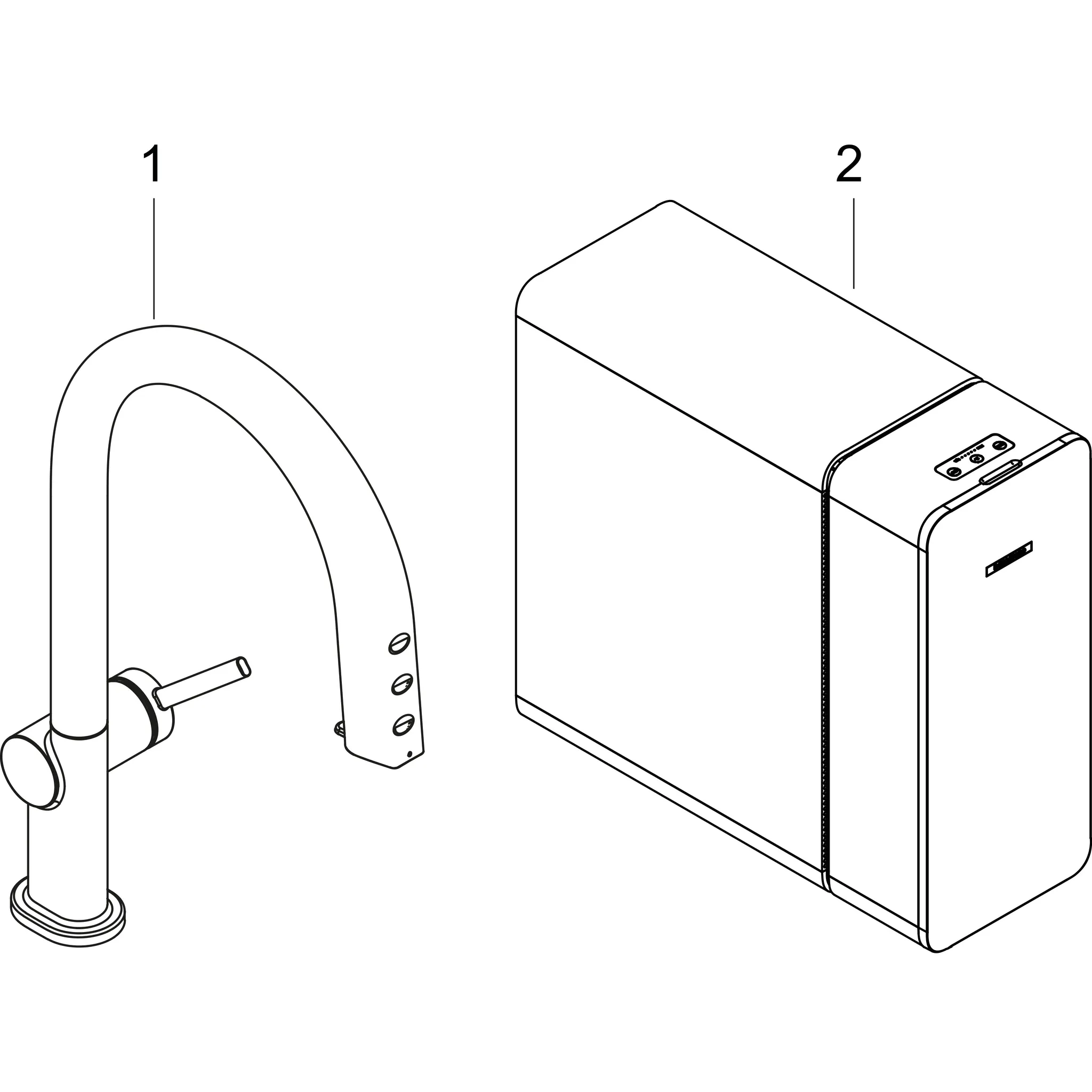 Hansgrohe Aqittura M91 SodaSystem 210 Auszieharm mit sBox, Edelstahl, Hahnlochbohrung 35 mm, max. Auszugslänge 76 cm Hansgrohe Aqittura M91 SodaSystem 210 Auszieharm mit sBox, Edelstahl, Hahnlochbohrung 35 mm, max. Auszugslänge 76 cm