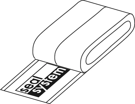 TECEdrainline Seal System Dichtband, Rollenbreite 100 mm, Rollenlänge 3,9 m (3,9 Meter)