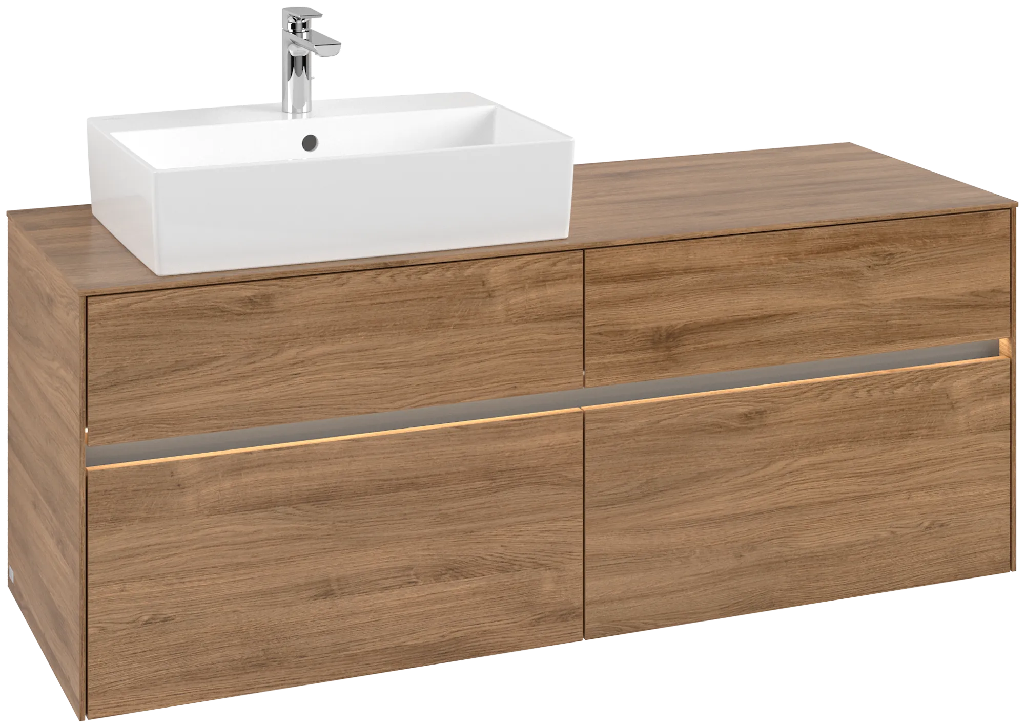 Villeroy & Boch Collaro Waschbeckenunterschrank C132B0, 1400x548x500mm, Kansas Oak