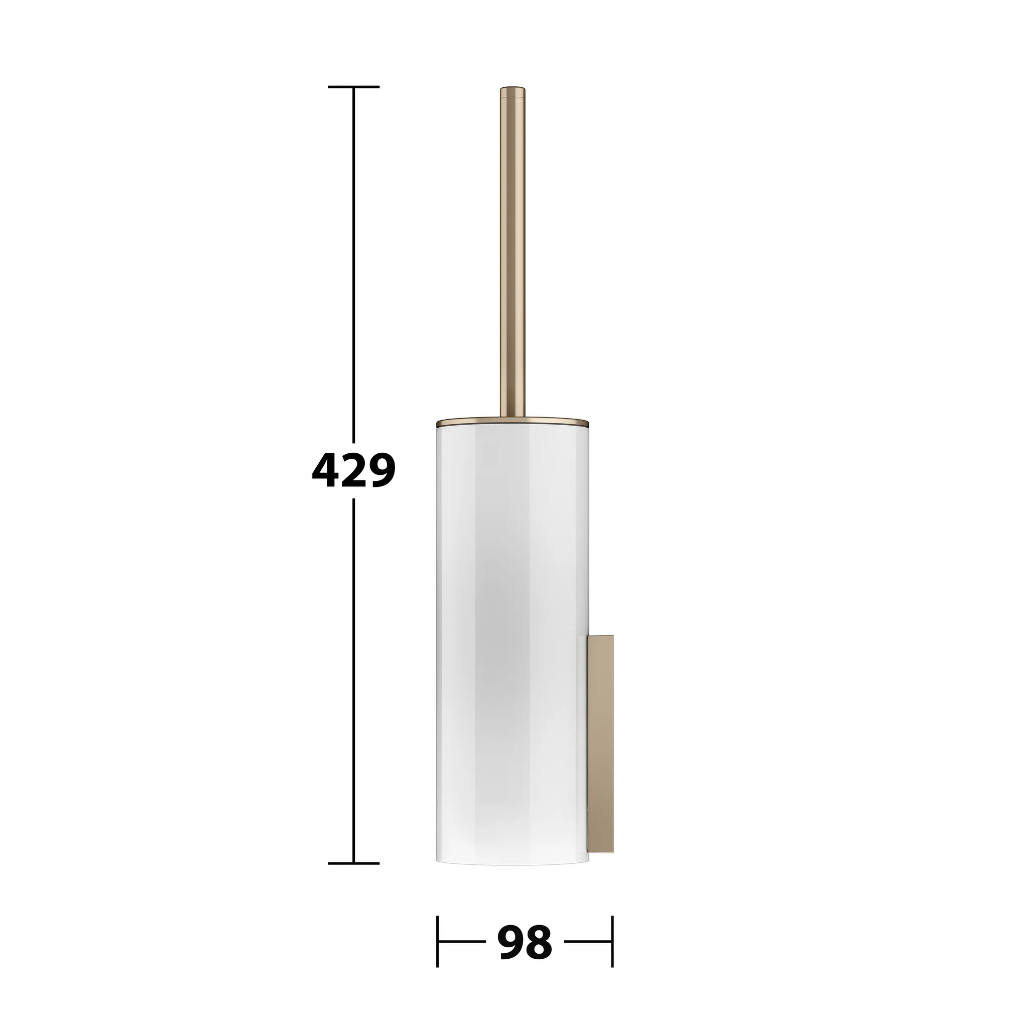 KEUCO EDITION 400 Toilettenbürstengarnitur komplett Bronze gebürstet