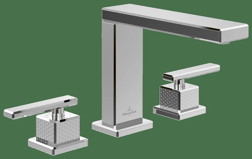 Villeroy & Boch Mettlach Dreiloch-Waschtischarmatur TVW126002000, 340 x 150 x 200 mm, Chrom Villeroy & Boch Mettlach Dreiloch-Waschtischarmatur TVW126002000, 340 x 150 x 200 mm, Chrom