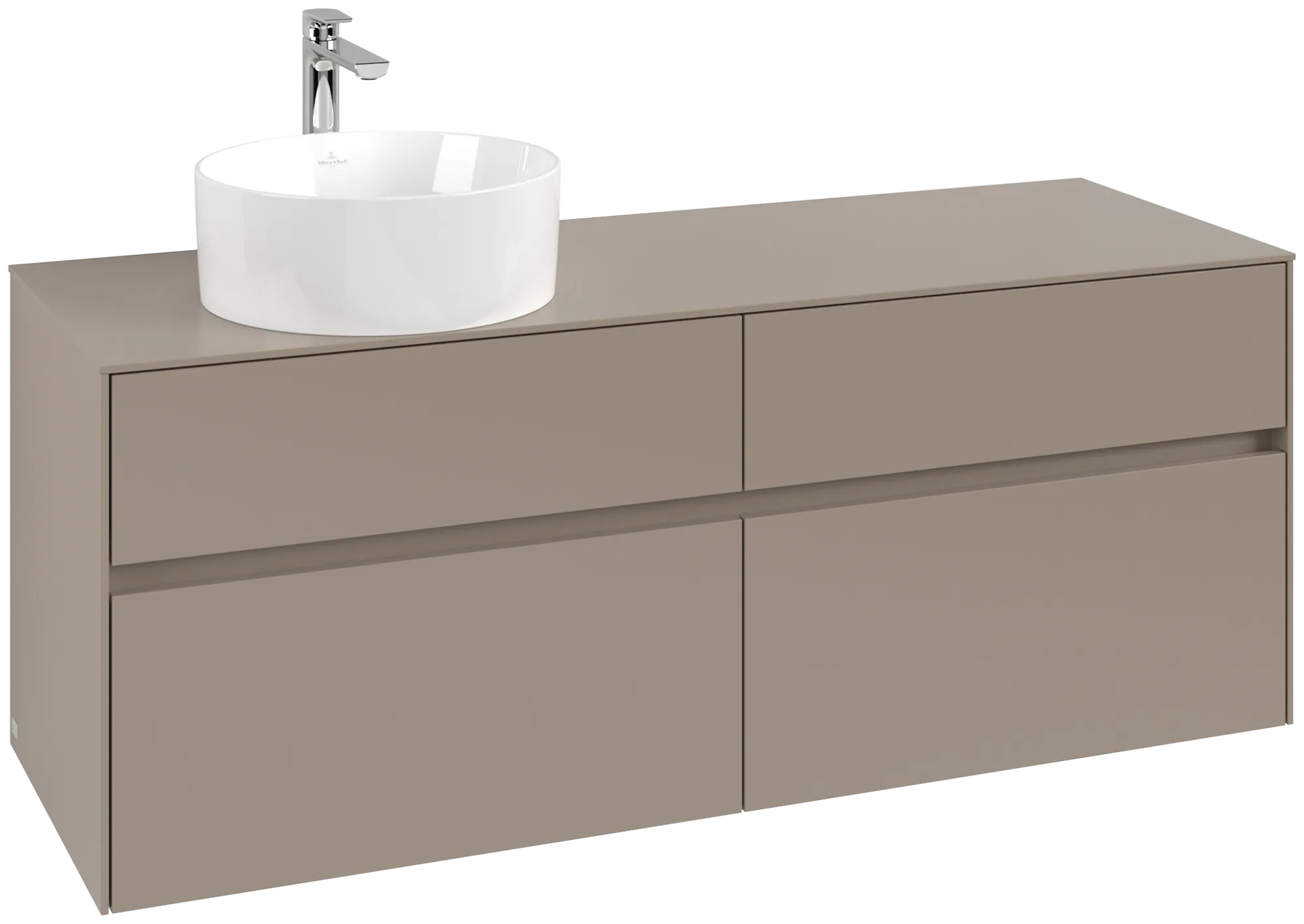 Villeroy & Boch Collaro Waschbeckenunterschrank C04600, 1400 x 548 x 500 mm, links