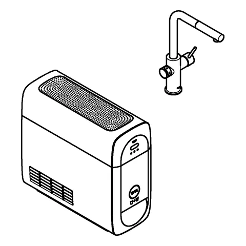 Grohe Starter Kit „Blue Home“ L-Auslauf, Einlochmontage in chrom Grohe Starter Kit „Blue Home“ L-Auslauf, Einlochmontage in chrom