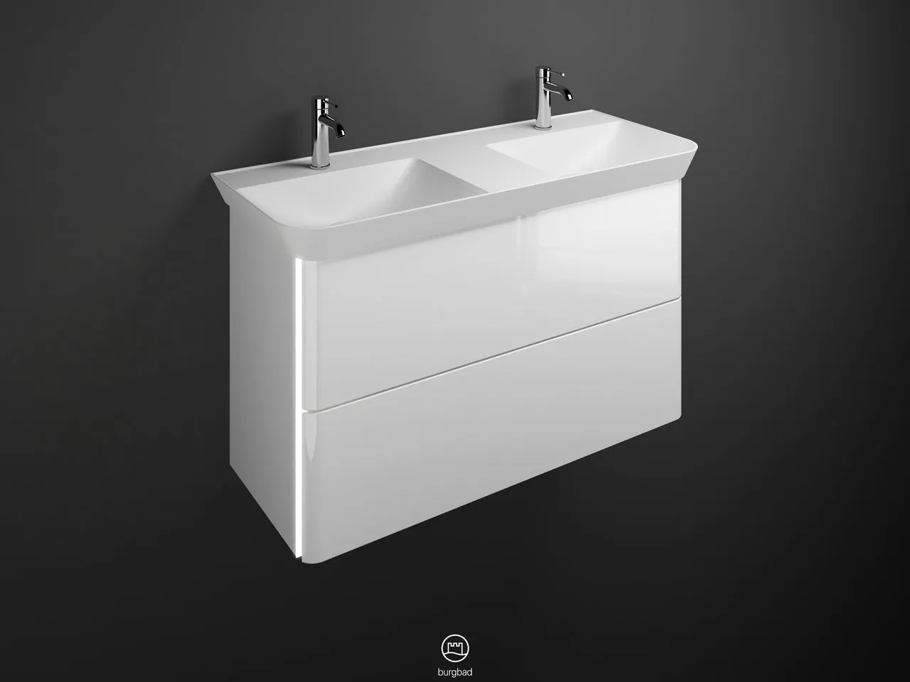 burgbad Waschtischunterschrank „Iveo“ in Eiche Dekor Merino burgbad Waschtischunterschrank „Iveo“ in Eiche Dekor Merino