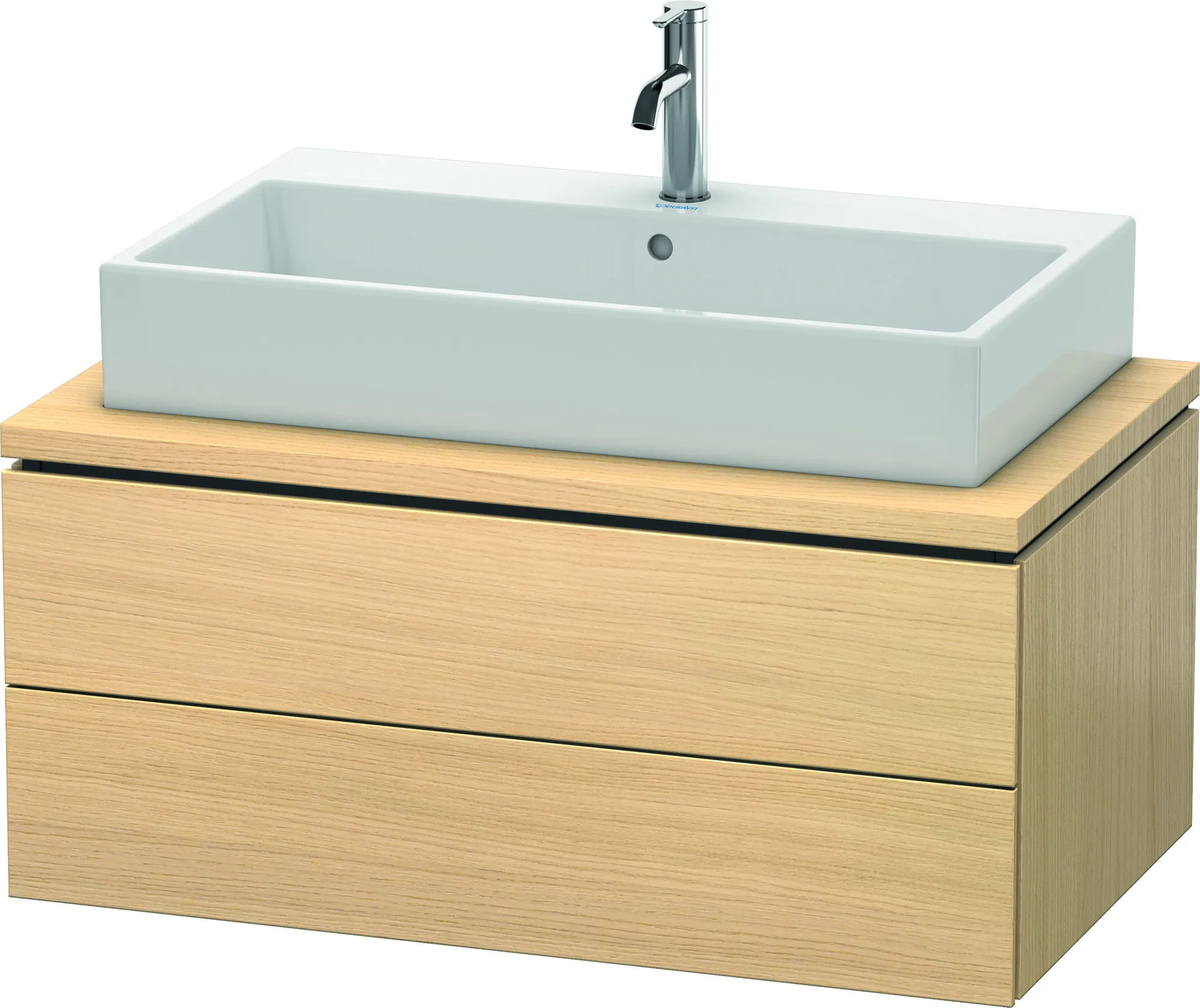 Duravit Waschtischunterschrank wandhängend „L-Cube“ 92 × 40 × 54,7 cm Mediterrane Eiche