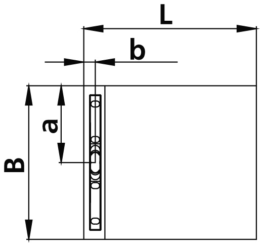 Duschelement mit Unterbau Rinne wandseitig „Line“ 90 × 90 cm