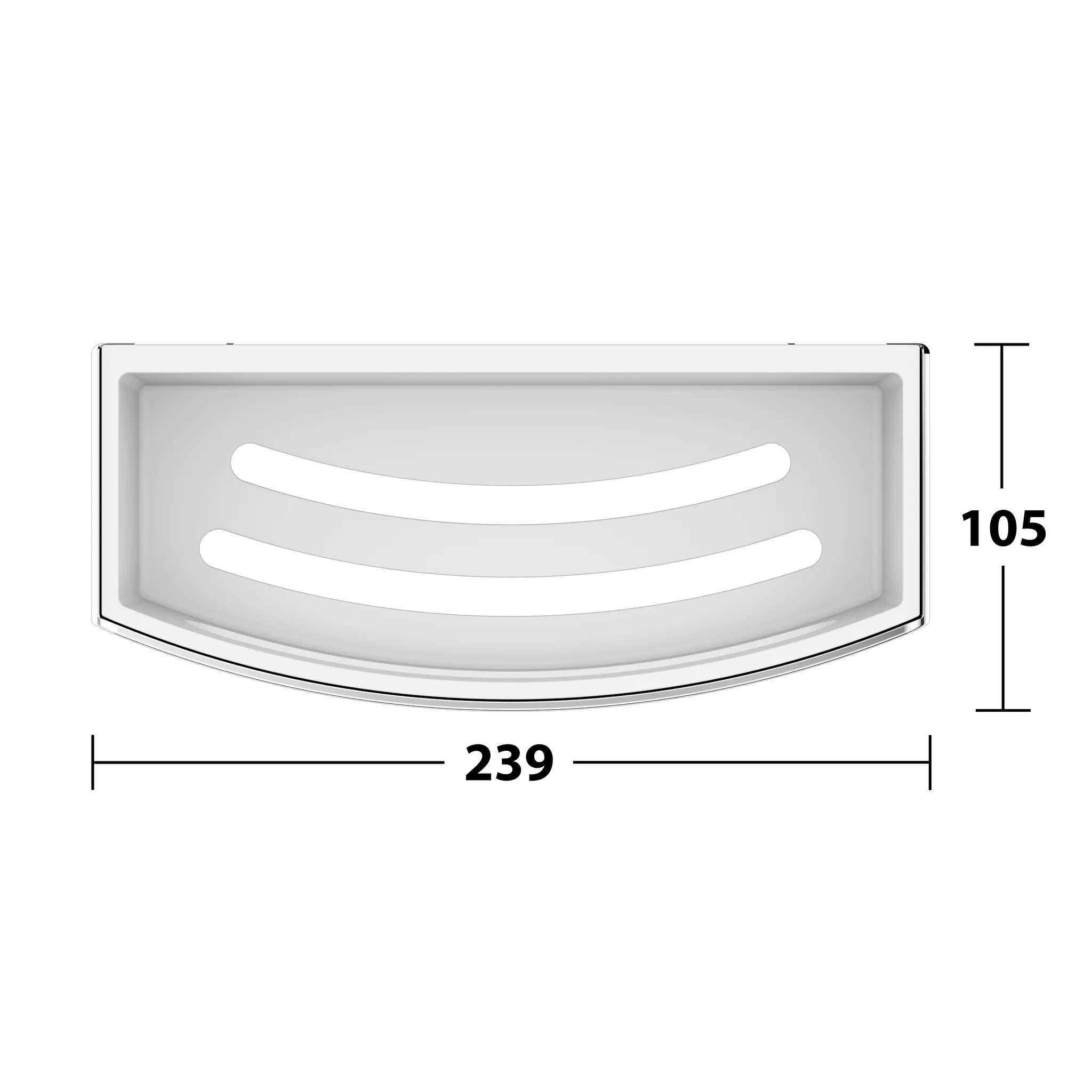 Elegance 11658010000 Duschkorb Kunststoff-Einsatz weiß verchromt Elegance 11658010000 Duschkorb Kunststoff-Einsatz weiß verchromt