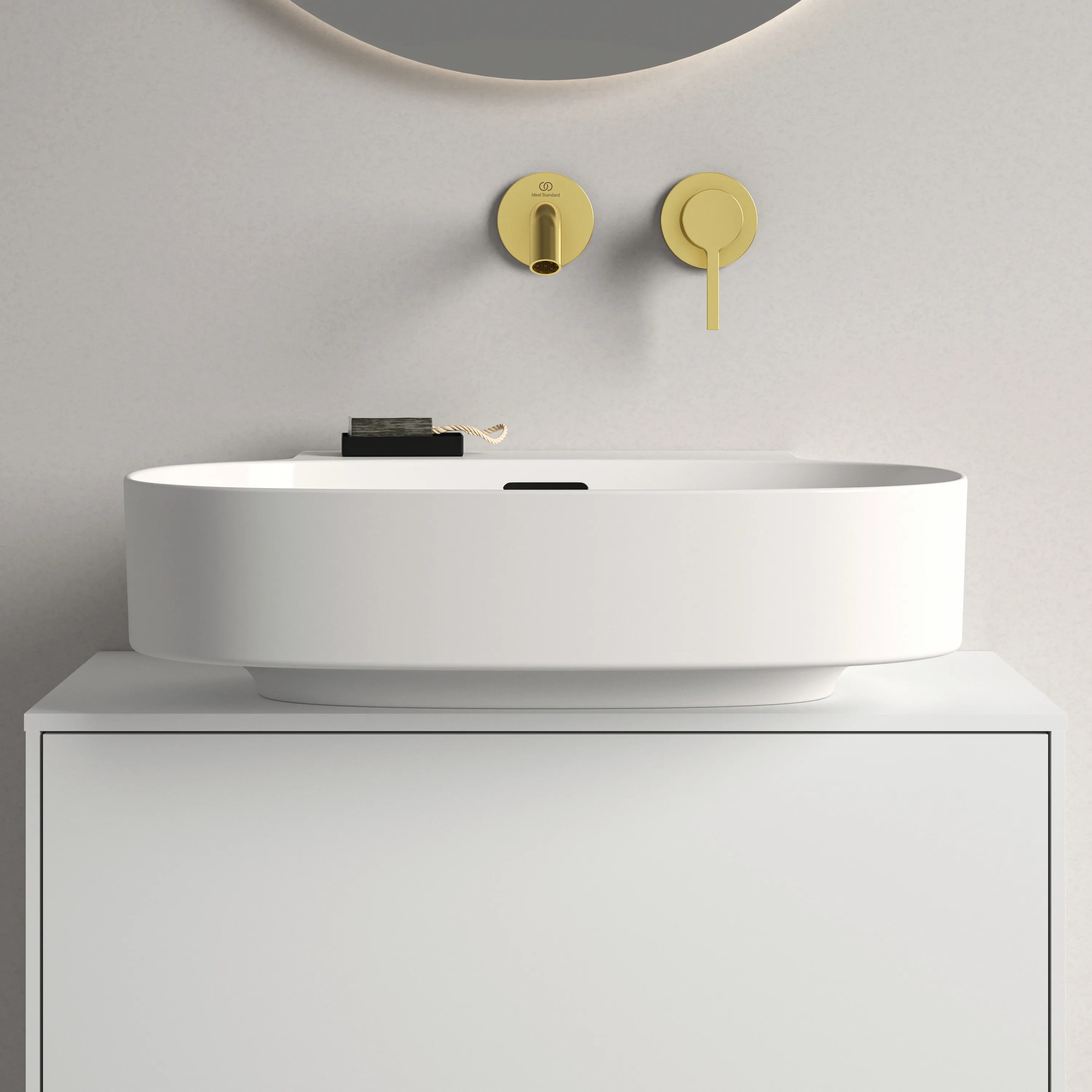 Waschbecken „Linda-X“ 50 × 48 × 13,5 cm in Weiß