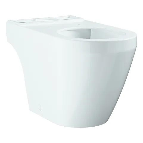 Stand-WC-Kombination Euro Keramik 102488, aus Sanitärkeramik, Abgang universal, spülrandlos, ohne Spülkasten, alpinweiß Stand-WC-Kombination Euro Keramik 102488, aus Sanitärkeramik, Abgang universal, spülrandlos, ohne Spülkasten, alpinweiß
