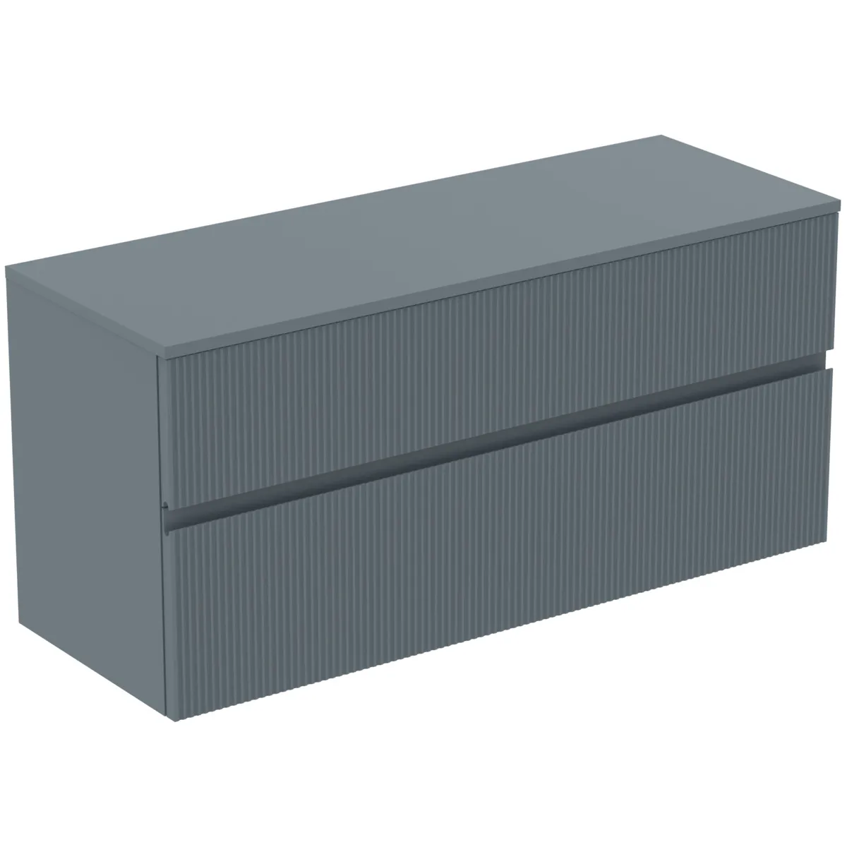 Ideal Standard Waschtischunterschrank „Finesse“ 120,2 × 55,8 × 44 cm Aschblau matt Ideal Standard Waschtischunterschrank „Finesse“ 120,2 × 55,8 × 44 cm Aschblau matt
