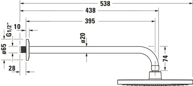 Duravit Brausegarnitur Brausen und Zubehör Kopfbrausenset „ZubehörArmaturen“ Duravit Brausegarnitur Brausen und Zubehör Kopfbrausenset „ZubehörArmaturen“