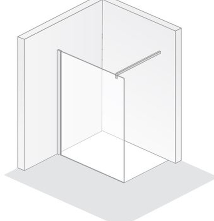 HSK Duschabtrennung Walk-In Frontelement „Atelier“ Walk in Glas Klar hell, H: 2000 mm HSK Duschabtrennung Walk-In Frontelement „Atelier“ Walk in Glas Klar hell, H: 2000 mm