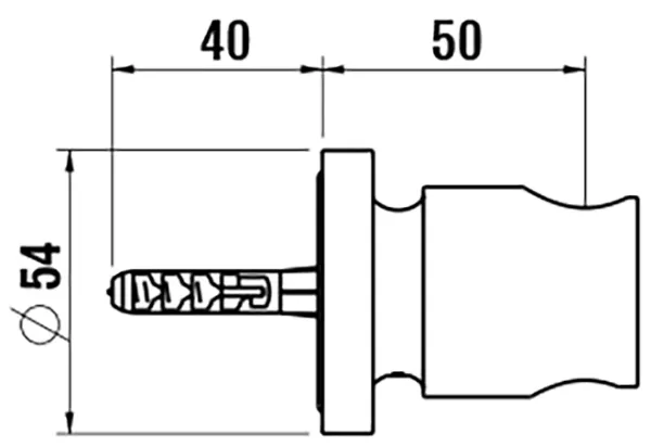 Fester Brausehalte THE NEW CLASSIC Vollmetall chrom Fester Brausehalte THE NEW CLASSIC Vollmetall chrom