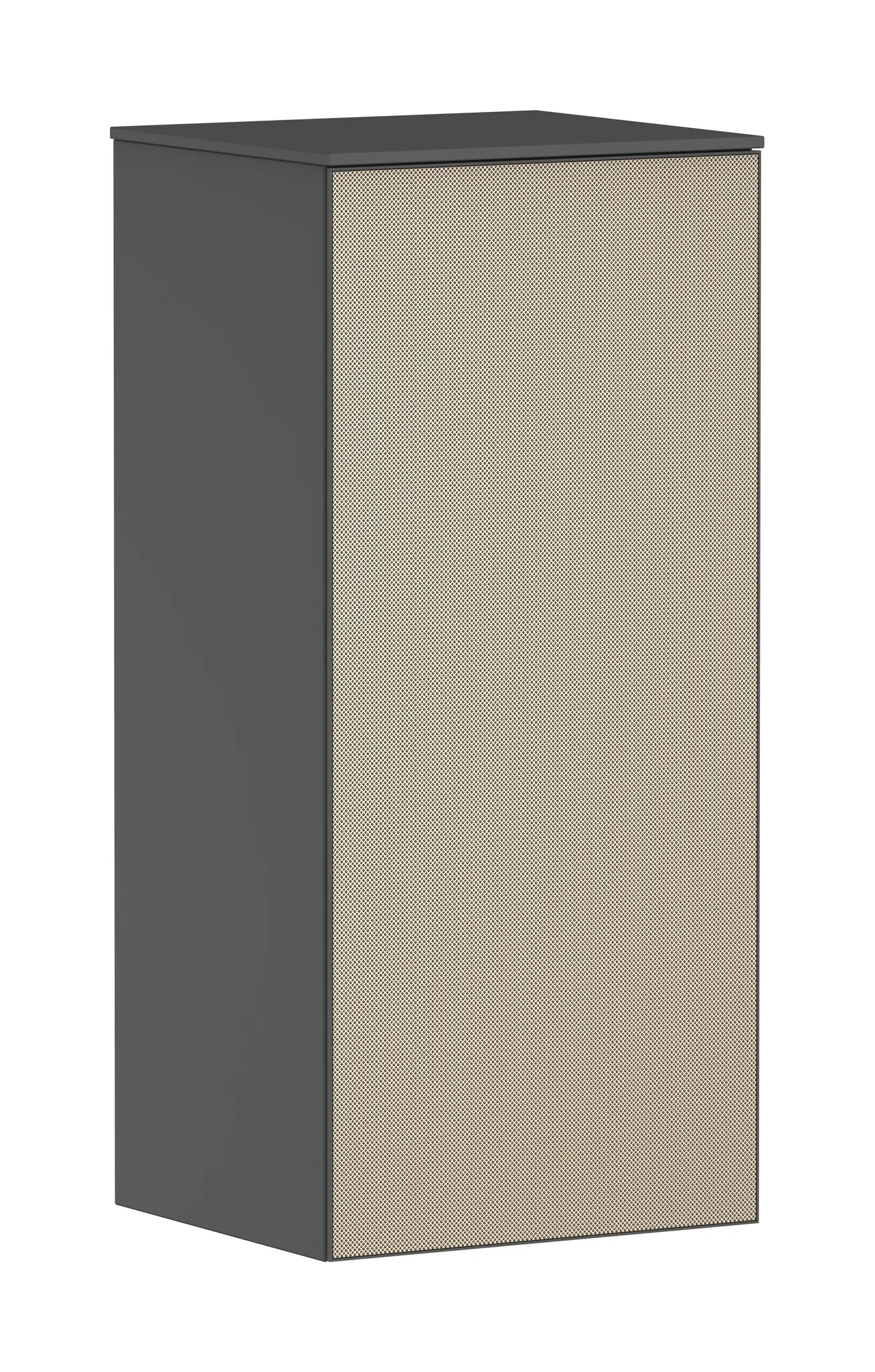 Xevolos E Halbhochschrank Schiefergrau Matt 400/360, Türanschlag rechts Bronze Struktur