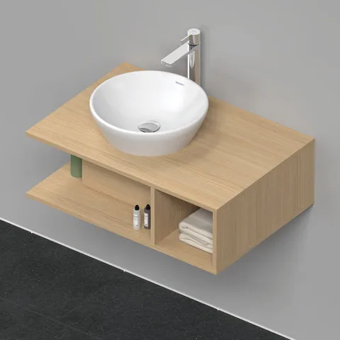 Duravit Waschtischunterschrank wandhängend „D-Neo“ 80 × 26 × 55 cm Eiche Natur Duravit Waschtischunterschrank wandhängend „D-Neo“ 80 × 26 × 55 cm Eiche Natur