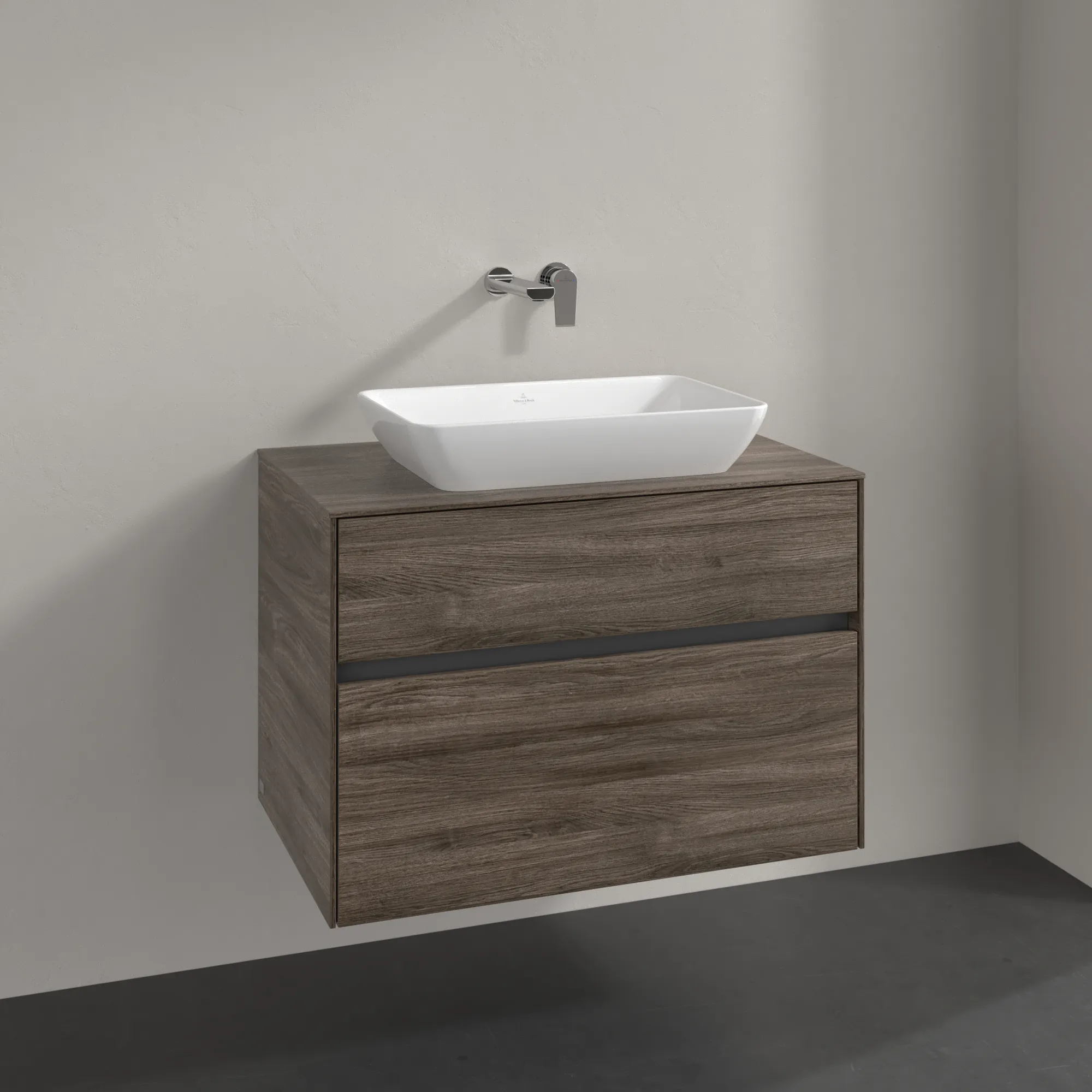 Villeroy & Boch Collaro Waschbeckenunterschrank C10800, 800x548x500mm, Stone Oak Villeroy & Boch Collaro Waschbeckenunterschrank C10800, 800x548x500mm, Stone Oak