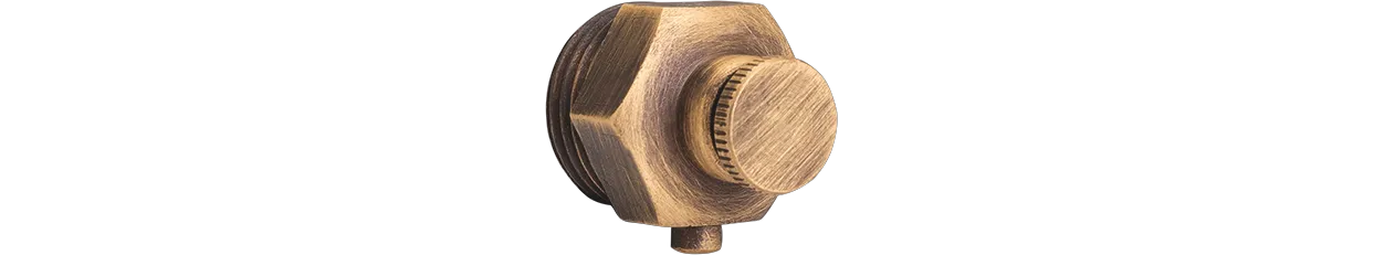 ASW HG-TEC Be- und Entlüftungsstopfen ½" Messing bronciert mit Rändel ASW HG-TEC Be- und Entlüftungsstopfen ½" Messing bronciert mit Rändel